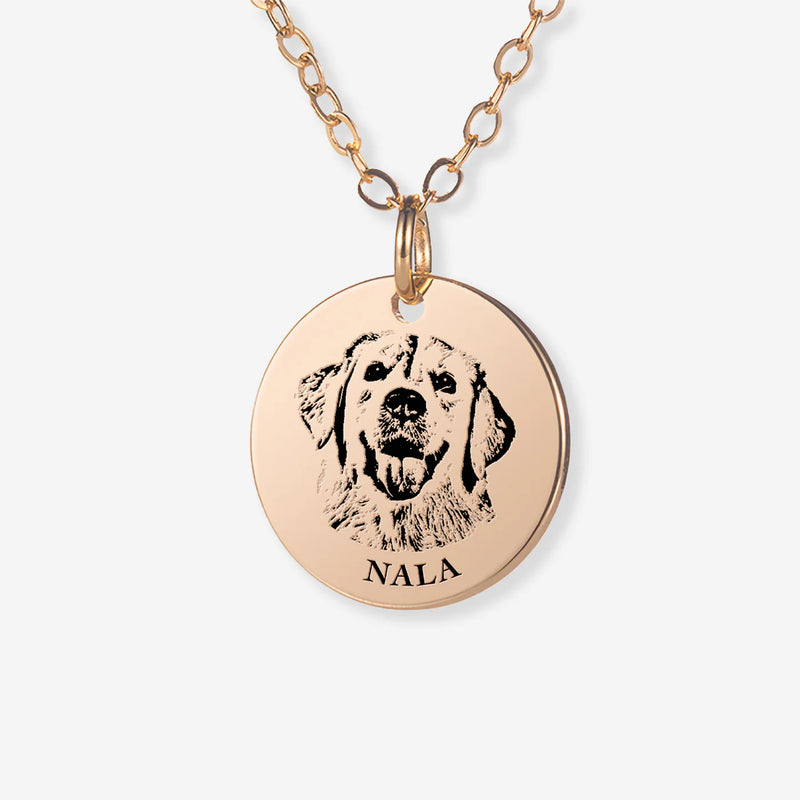 Custom Pet Portrait Necklace