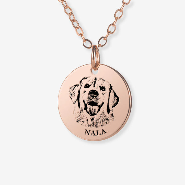 Custom Pet Portrait Necklace