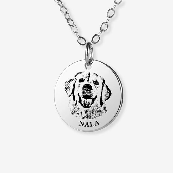 Custom Pet Portrait Necklace