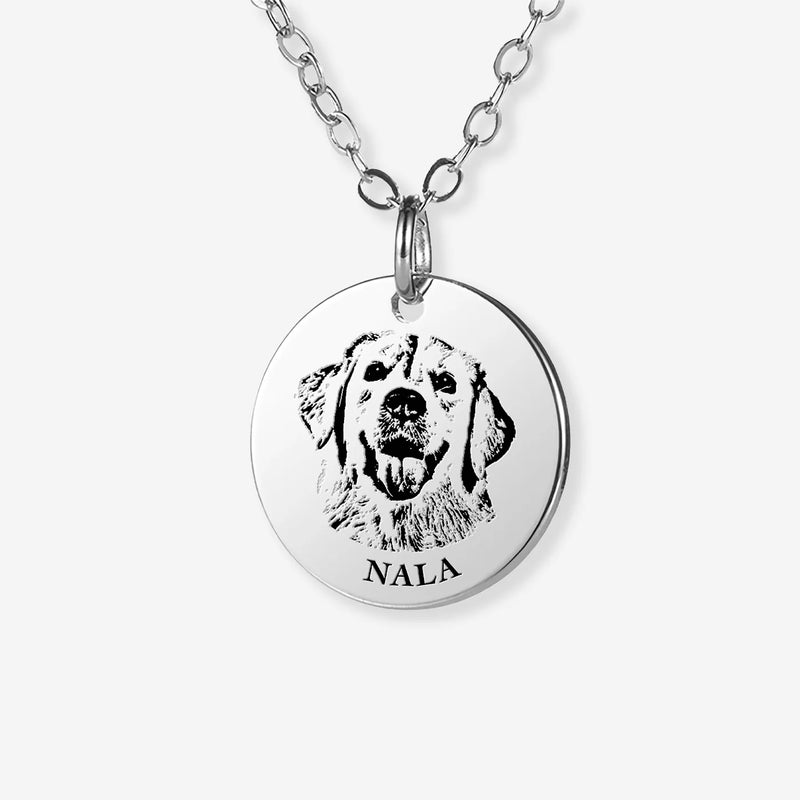 Custom Pet Portrait Necklace