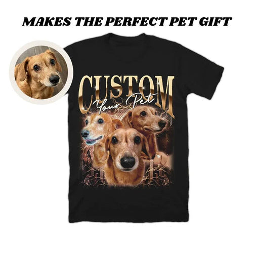 Custom Unique Vintage Photo Pet Tee