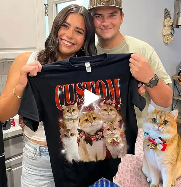 Custom Unique Vintage Photo Pet Tee