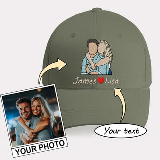 CUSTOM COUPLES PHOTO HAT