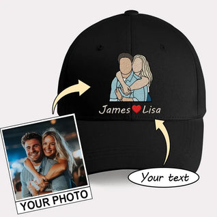 CUSTOM COUPLES PHOTO HAT